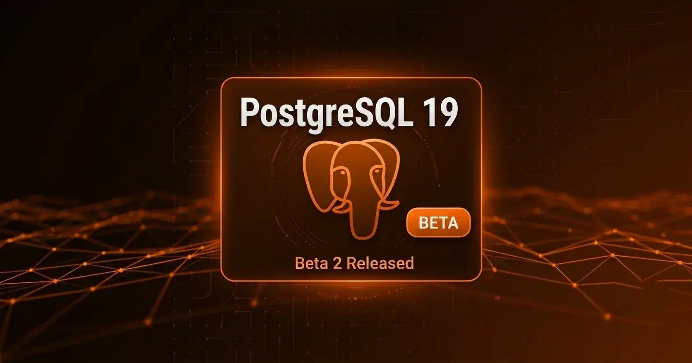 Illustration showing the new features of the PostgreSQL 19 release